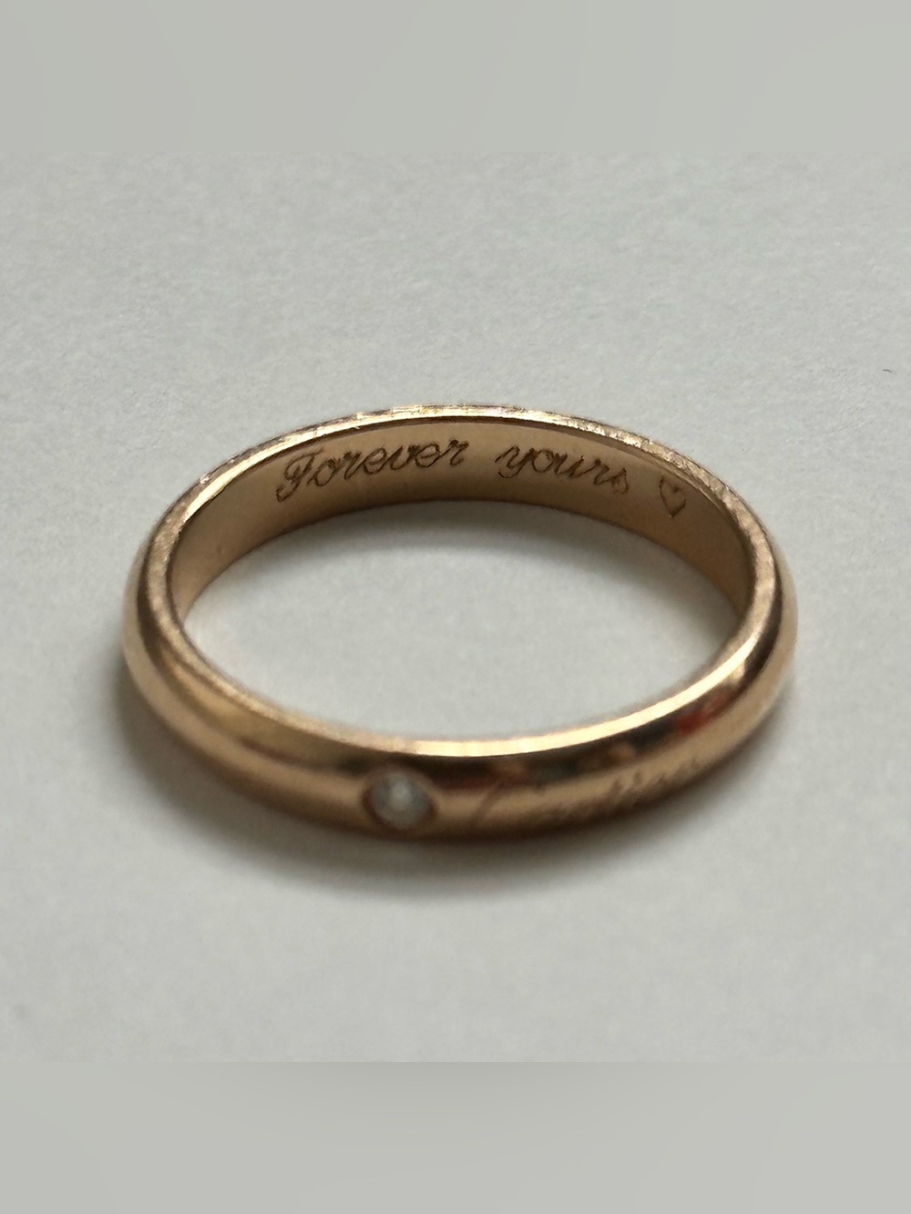 Cartier C De Cartier Wedding Band 3mm 1 Diamond 18K Yellow Gold Size 52 / US 6 - Picture 7 of 7